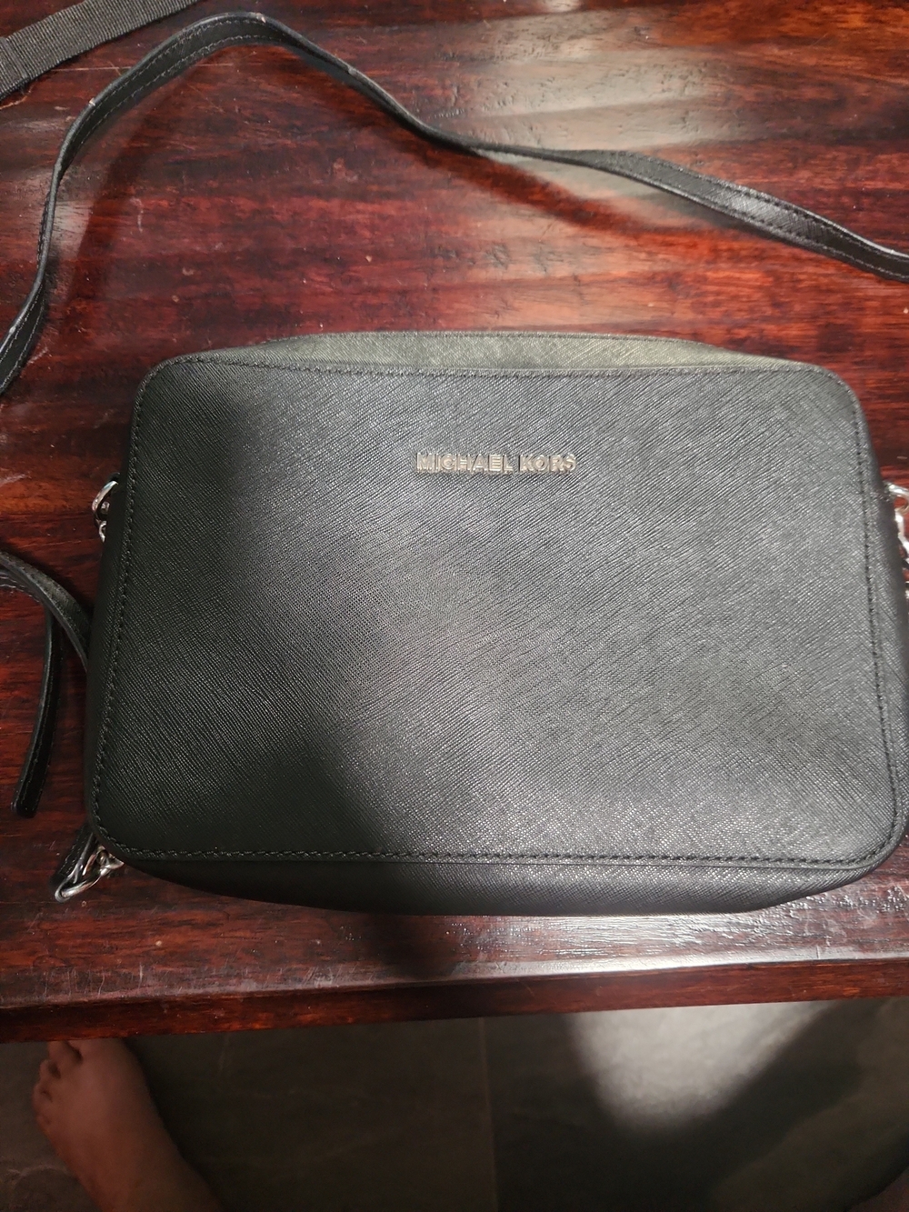 Michael Kors Black Saffiano Leather Crossbody Bag